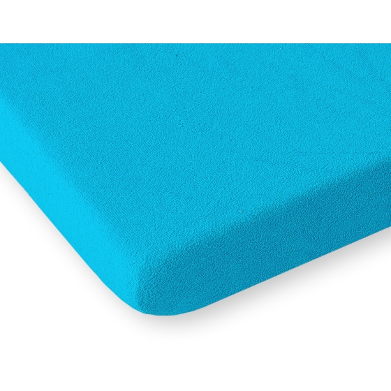 Baby Crib Sheet made of frotte (terry) Baby Cot140x70cm- Turquoise
