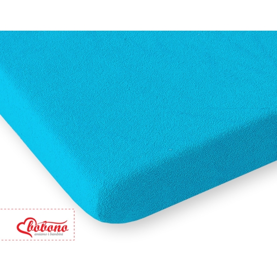 Baby Crib Sheet made of frotte (terry) Baby Cot140x70cm- Turquoise