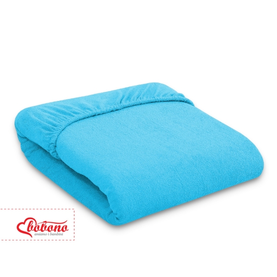 Baby Crib Sheet made of frotte (terry) Baby Cot140x70cm- Turquoise