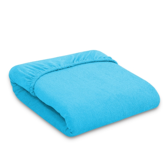 Baby Crib Sheet made of frotte (terry) Baby Cot140x70cm- Turquoise