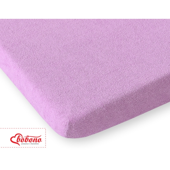 Baby Crib Sheet made of frotte (terry) for Baby Bed 140x70cm- Lilac