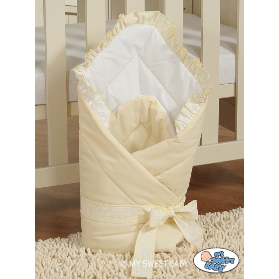Baby nest - Bear with bow cream