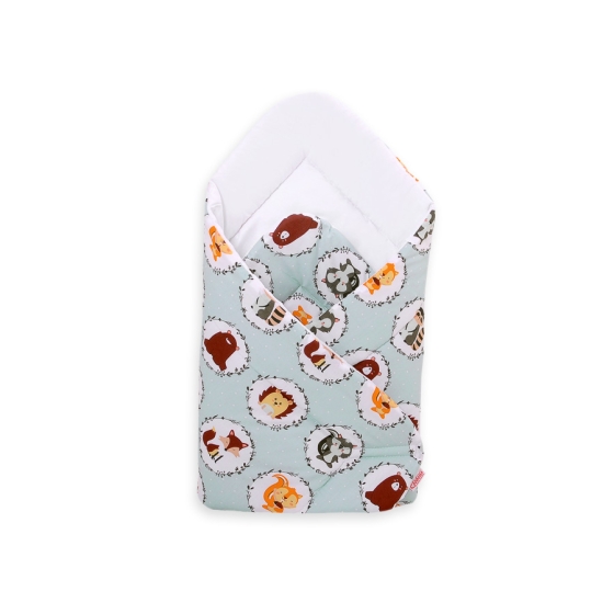 Baby nest - mint animals