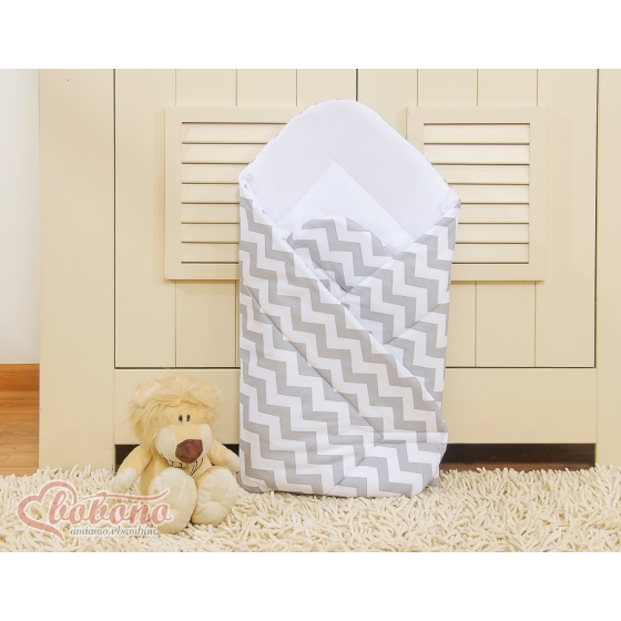 Baby nest- Simple chevron Gray