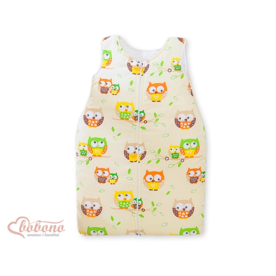 Baby Sleeping Bag- Basic Owls cream