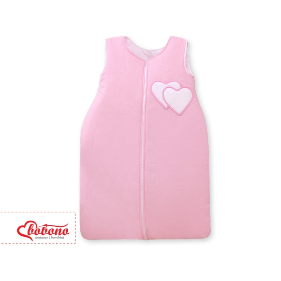 Baby Sleeping Bag- Hanging hearts pink