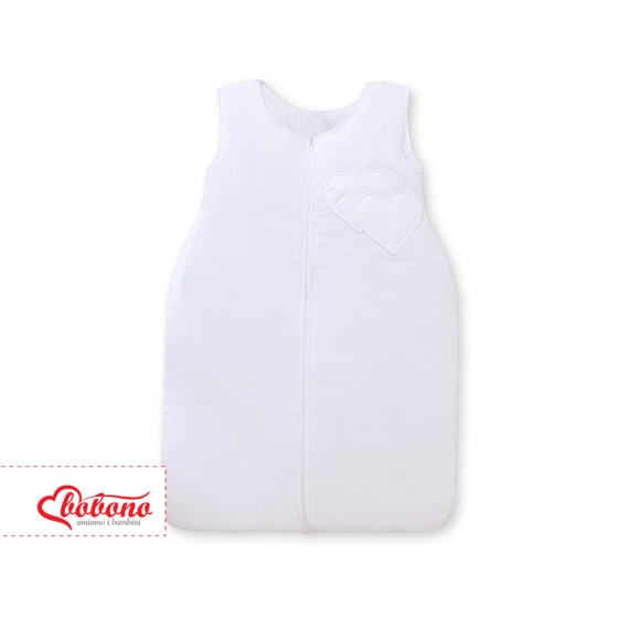 Baby Sleeping Bag- Hanging hearts white