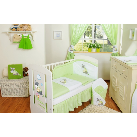 Babybed Bedding set 2pcs- Donkey Luca green