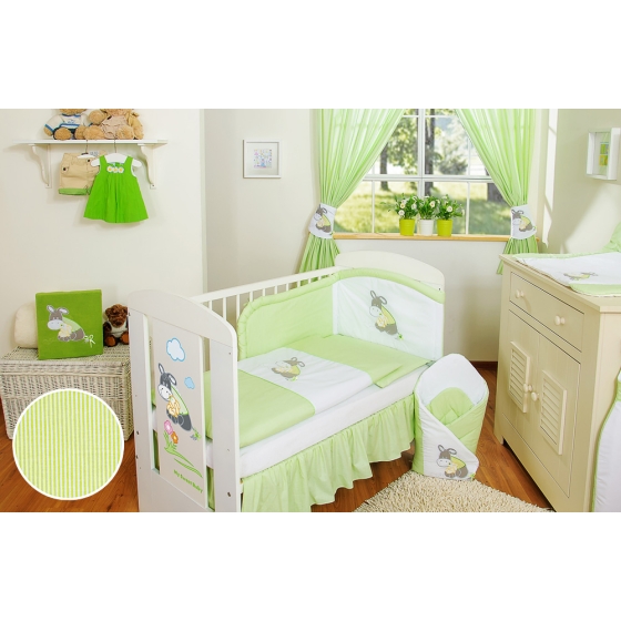 Babybed Bedding set 2pcs- Donkey Luca green