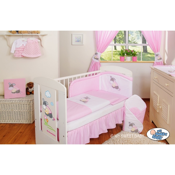 Babybed Bedding set 2pcs- Donkey Luca pink