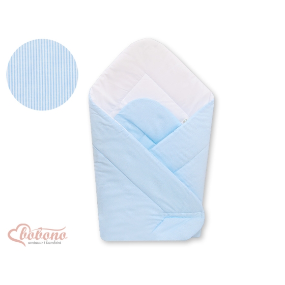 Babynest- Hanging Hearts blue stripes