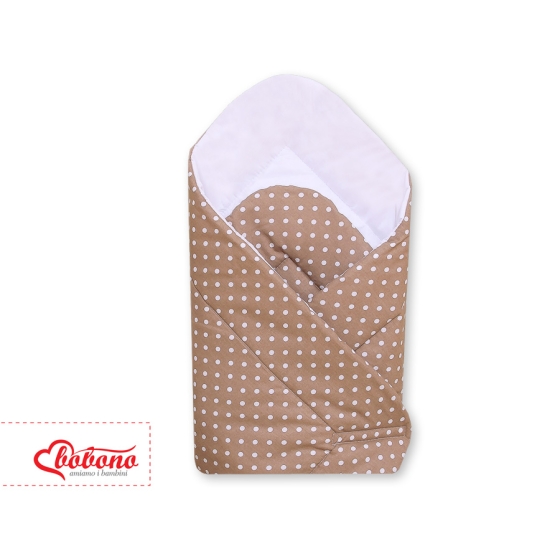Babynest- Hanging Hearts dots on brown