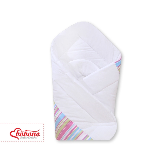 Babynest- Hanging Hearts lilac stripes