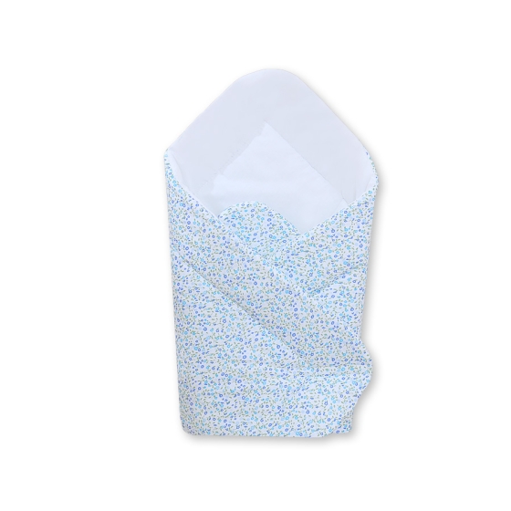Babynest- Hanging Hearts little blue flowers