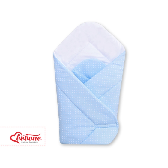 Babynest- Hanging Hearts white pola dots on blue