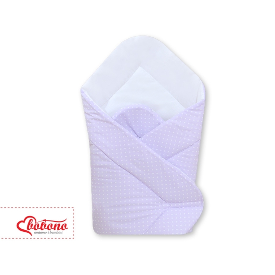 Babynest- Hanging Hearts white polka dots on lilac