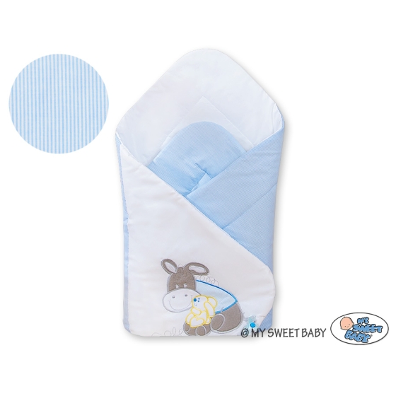 Babynest Newborn Blanket - Donkey Luca blue
