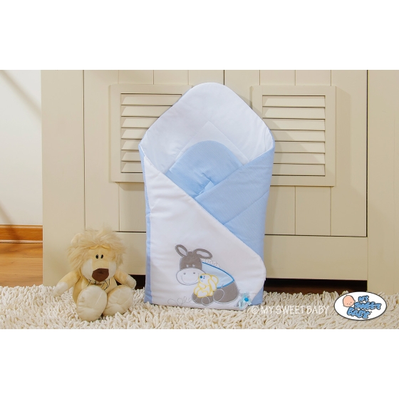 Babynest Newborn Blanket - Donkey Luca blue