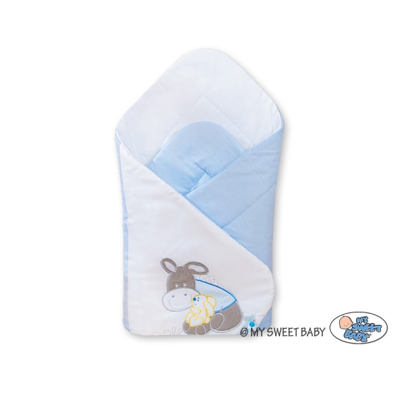 Babynest Newborn Blanket - Donkey Luca blue