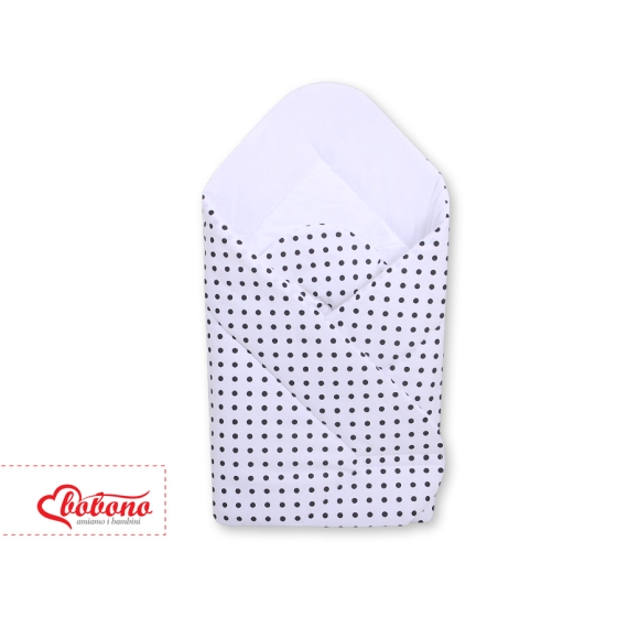 Babynest- white with black dots