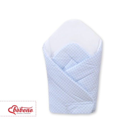 Babynest with stiffenig- Basic blue checkered