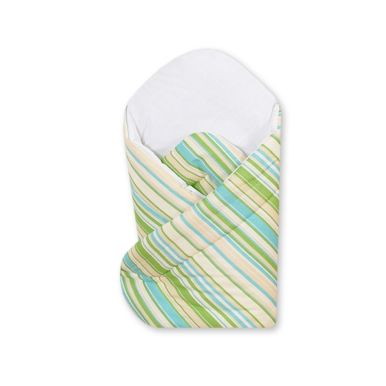 Babynest with stiffenig- Basic green stripes