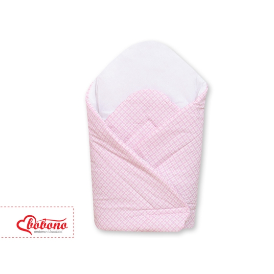 Babynest with stiffenig- Basic pink checkered