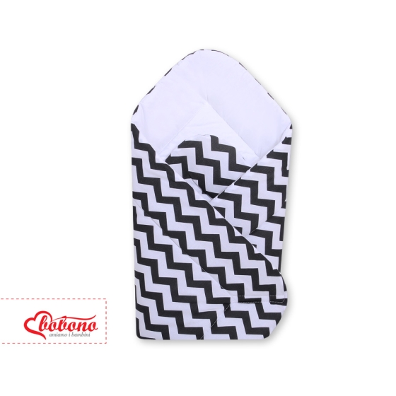 Babynest with stiffenig- Black chevron