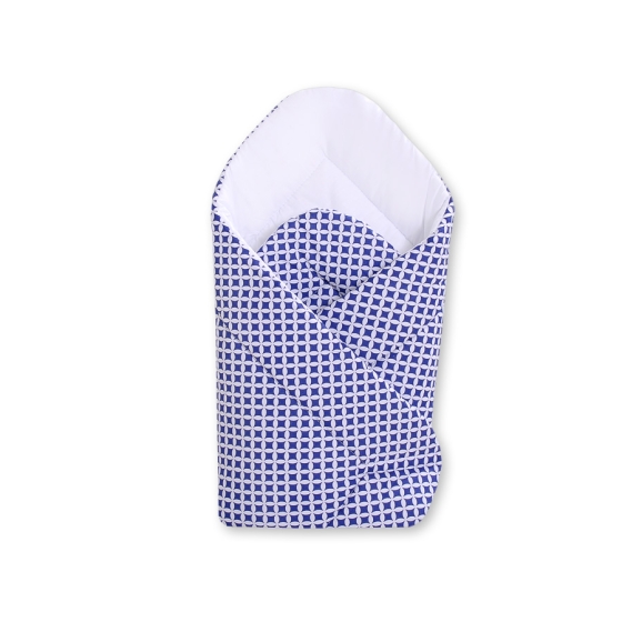 Babynest with stiffenig- Flowers navy blue