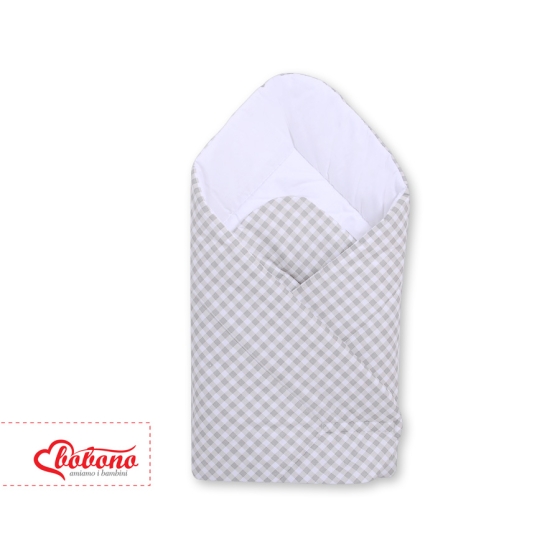 Babynest with stiffenig- Gray checkered