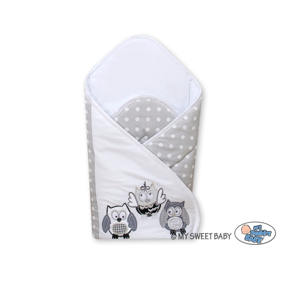 Babynest with stiffenig- Owls Gray-black