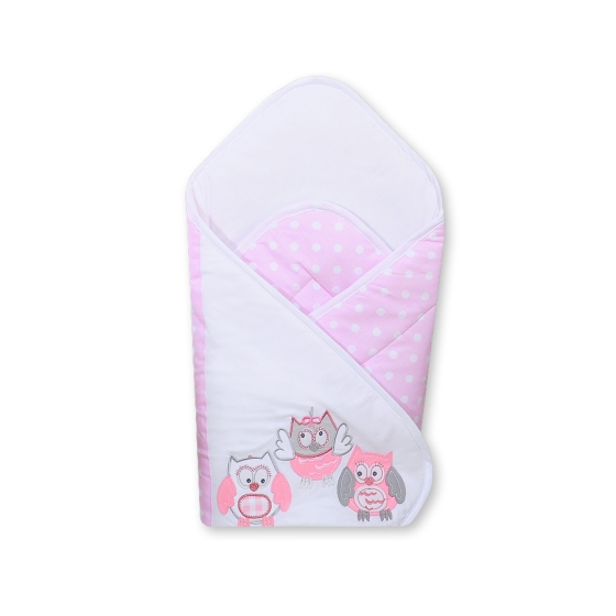 Babynest with stiffenig- Owls pink