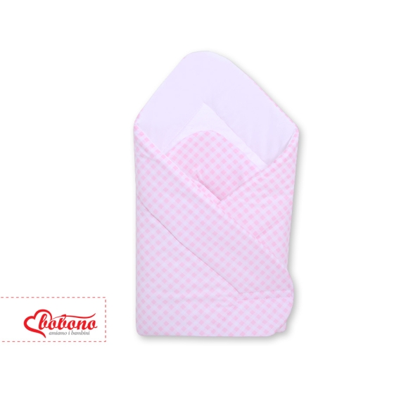 Babynest with stiffenig- Pink checkered