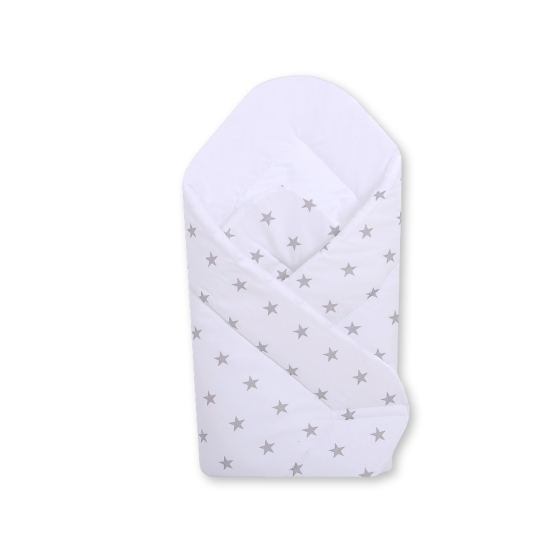 Babynest with stiffenig- white with Gray stars