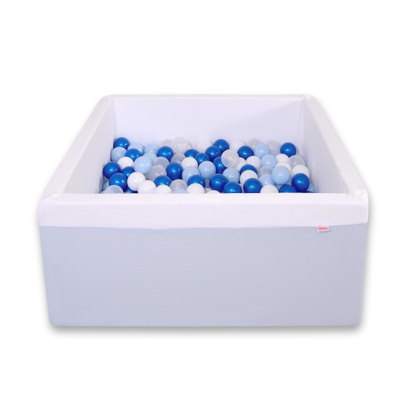 Ball-pit Dry Pool minky with balls 200pcs - blue