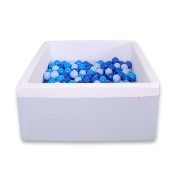 Ball-pit Dry Pool minky with balls 200pcs - blue