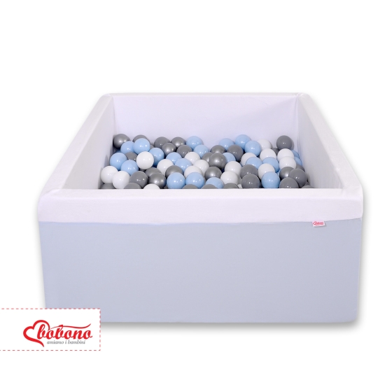Ball-pit Dry Pool minky with balls 200pcs - blue