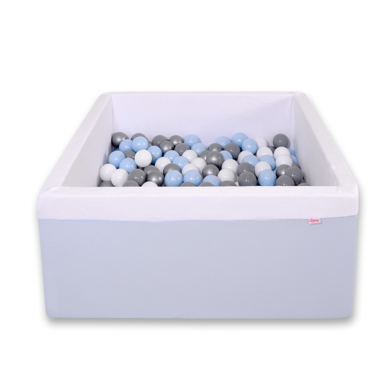 Ball-pit Dry Pool minky with balls 200pcs - blue