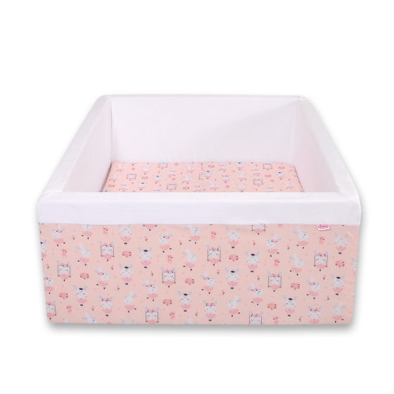 Ball-pit Dry Pool minky without balls - ballerinas pink
