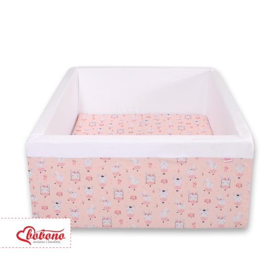 Ball-pit Dry Pool minky without balls - ballerinas pink