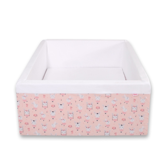 Ball-pit Dry Pool minky without balls - ballerinas pink