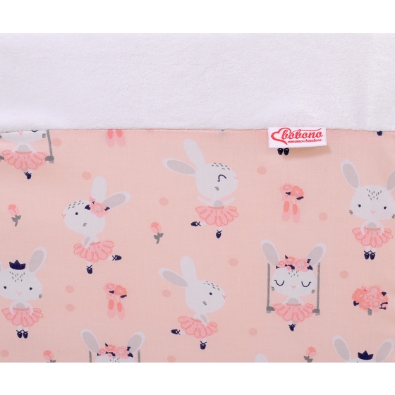 Ball-pit Dry Pool minky without balls - ballerinas pink
