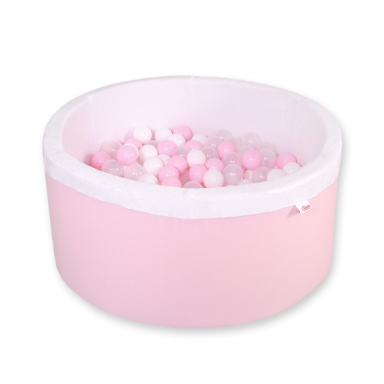 Ball-pit minky Dry Pool with balls 200pcs - pink
