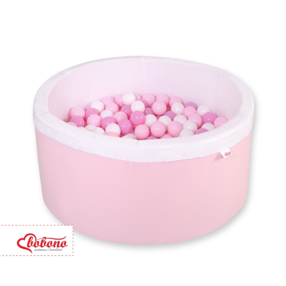 Ball-pit minky Dry Pool with balls 200pcs - pink