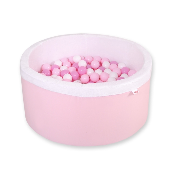 Ball-pit minky Dry Pool with balls 200pcs - pink