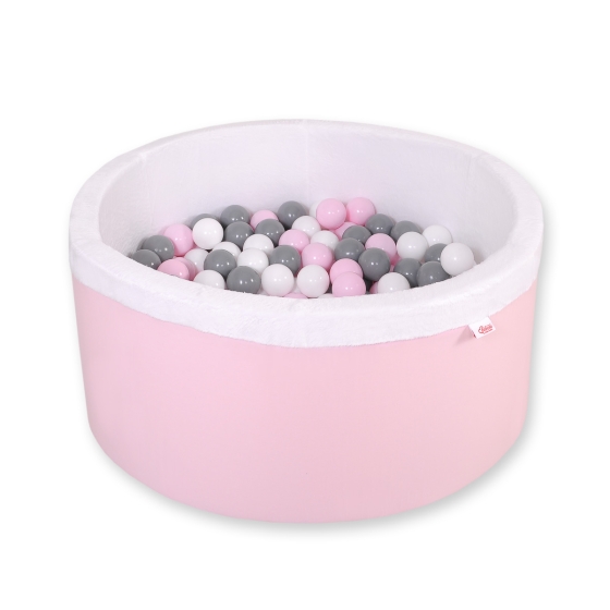 Ball-pit minky Dry Pool with balls 200pcs - pink