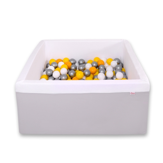 Ball-pit minky with balls 200pcs - Gray
