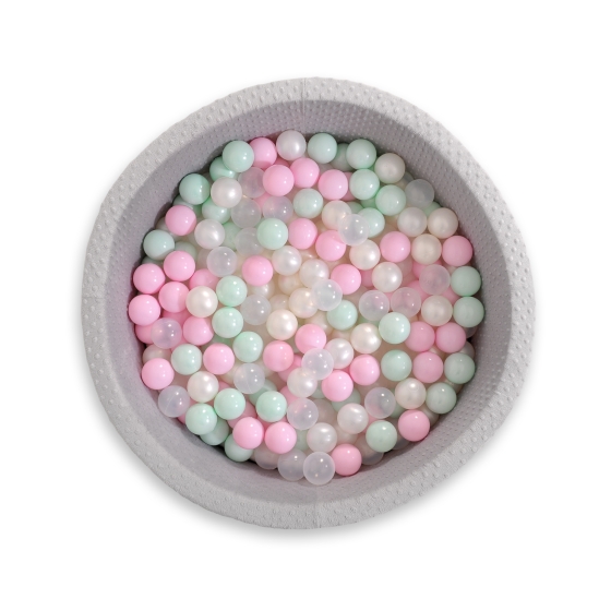 Ball-pit minky with balls 200pcs- gray