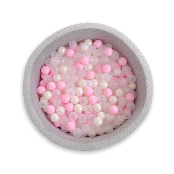 Ball-pit minky with balls 200pcs- gray