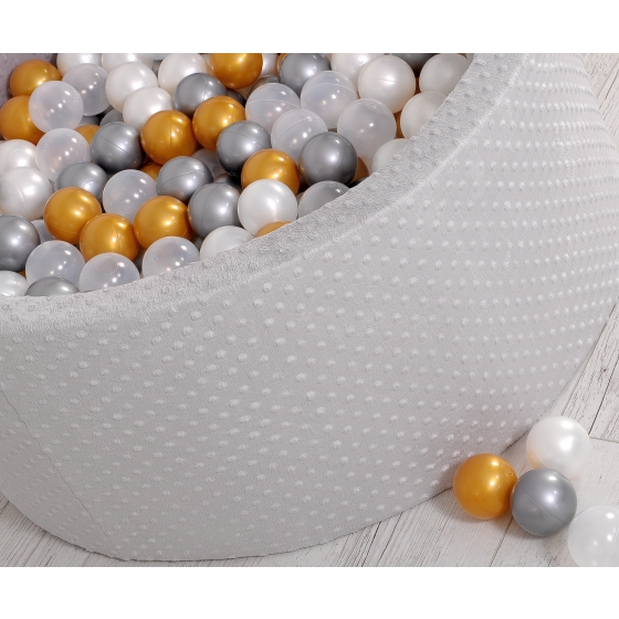 Ball-pit minky with balls 200pcs- gray